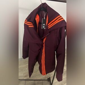 Ivy Park Maroon Asymmetrical Jacket Drop 1